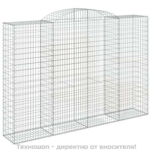 Габионни кошници арка 3 бр 300x50x200/220 см поцинковано желязо