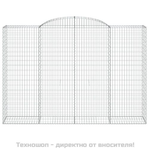 Габионни кошници арка 3 бр 300x50x200/220 см поцинковано желязо