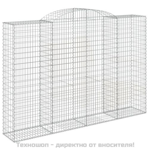 Габионни кошници арка 2 бр 300x50x200/220 см поцинковано желязо