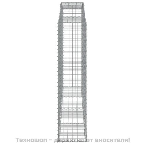 Габионни кошници арка 2 бр 300x50x200/220 см поцинковано желязо