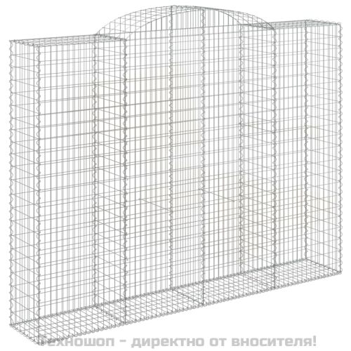 Габионни кошници арка 2 бр 300x50x220/240 см поцинковано желязо