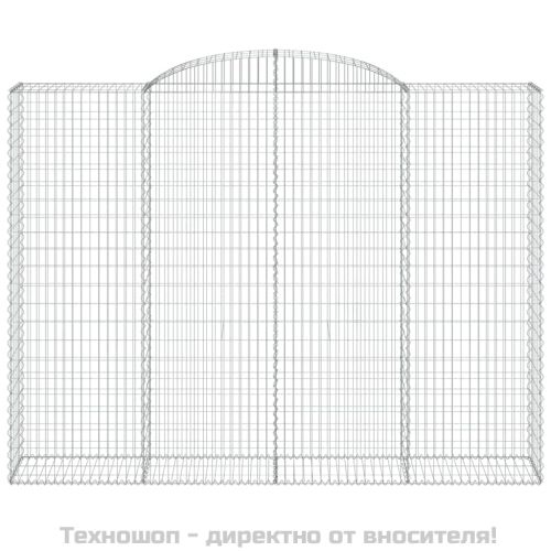 Габионни кошници арка 2 бр 300x50x220/240 см поцинковано желязо