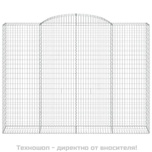 Габионни кошници арка 4 бр 300x50x220/240 см поцинковано желязо