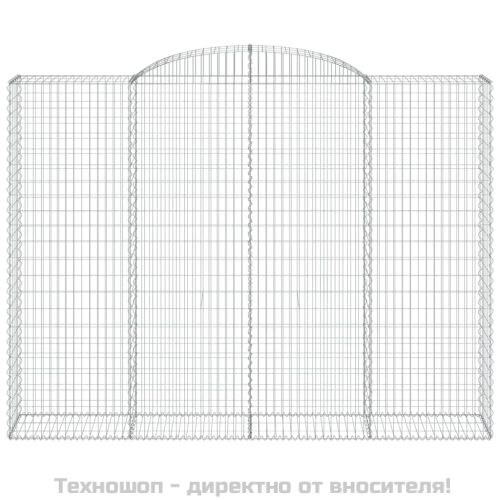 Габионни кошници арка 3 бр 300x50x220/240 см поцинковано желязо