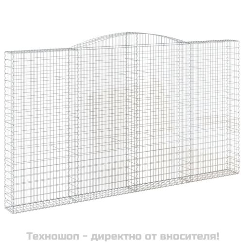 Габионни кошници арка 6 бр 400x30x220/240 см поцинковано желязо