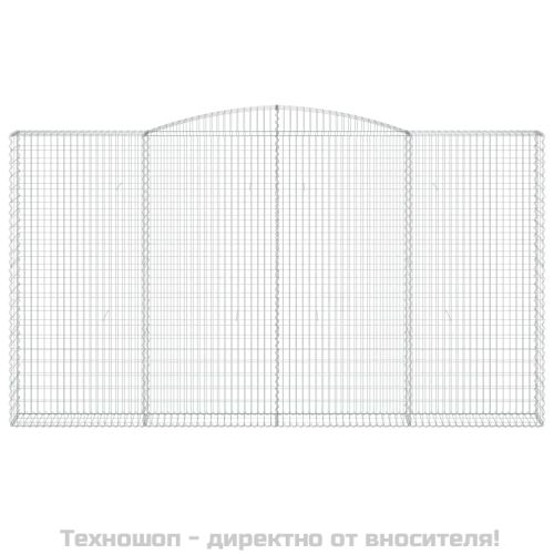 Габионни кошници арка 6 бр 400x30x220/240 см поцинковано желязо