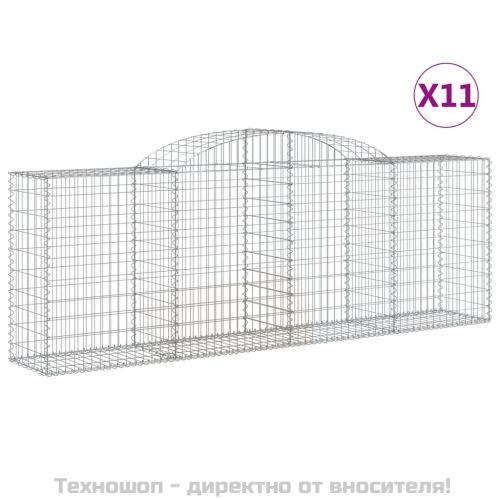 Габионни кошници арка 11 бр 300x50x100/120см поцинковано желязо