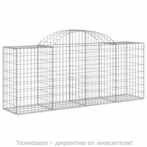 Габионни кошници арка 3 бр 200x50x80/100 см поцинковано желязо
