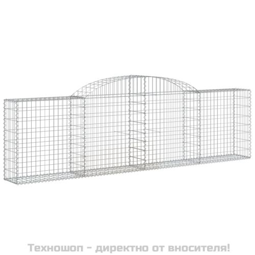 Габионни кошници арка 3 бр 300x30x80/100 см поцинковано желязо