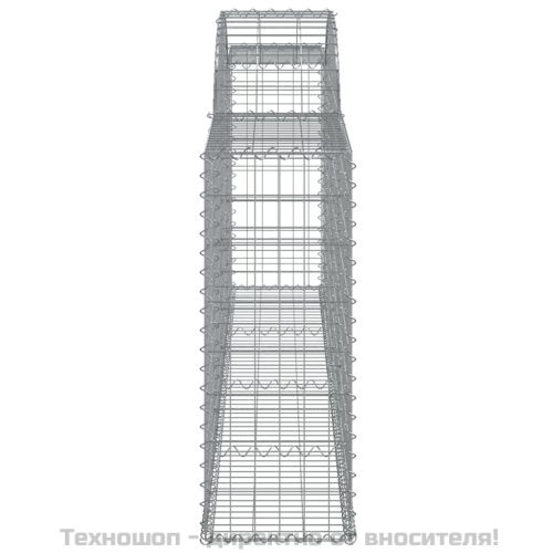 Габионни кошници арка 3 бр 300x30x80/100 см поцинковано желязо
