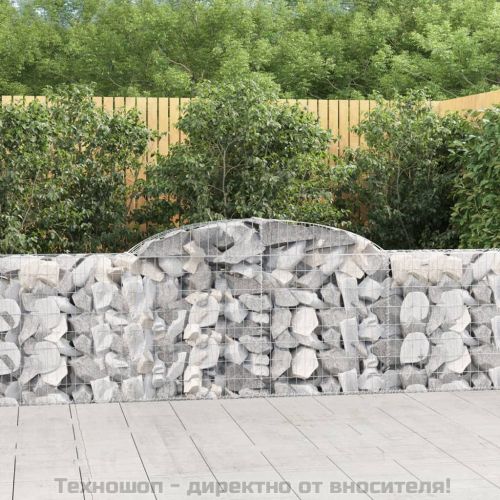 Габионни кошници арка 7 бр 300x30x80/100 см поцинковано желязо