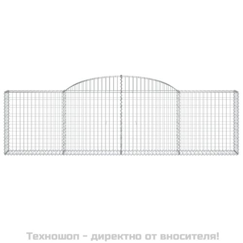 Габионни кошници арка 7 бр 300x30x80/100 см поцинковано желязо