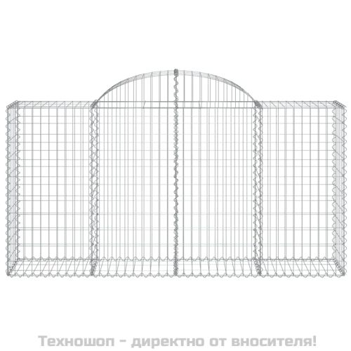 Габионни кошници арка 6 бр 200x50x100/120 см поцинковано желязо