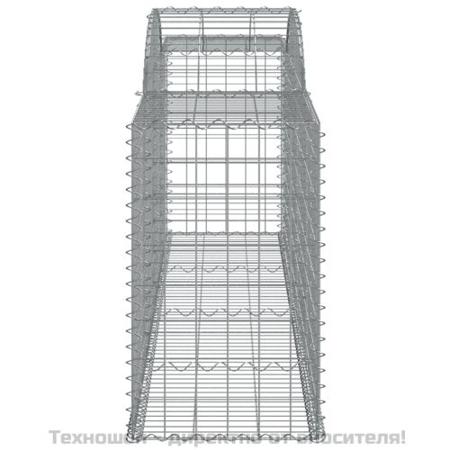 Габионни кошници арка 8 бр 300x50x80/100 см поцинковано желязо