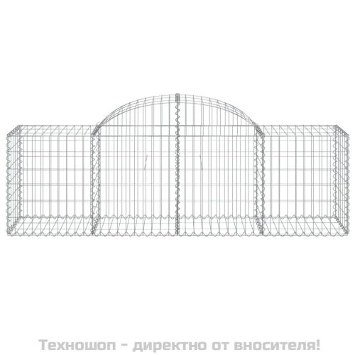 Габионни кошници арка 9 бр 200x50x60/80 см поцинковано желязо