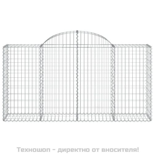 Габионни кошници арка 12 бр 200x50x100/120см поцинковано желязо