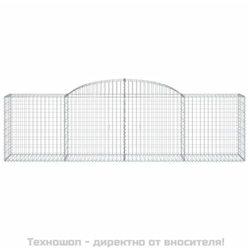 Габионни кошници арка 2 бр 300x50x80/100 см поцинковано желязо