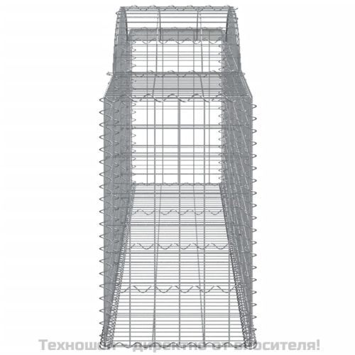 Габионни кошници арка 2 бр 300x50x80/100 см поцинковано желязо