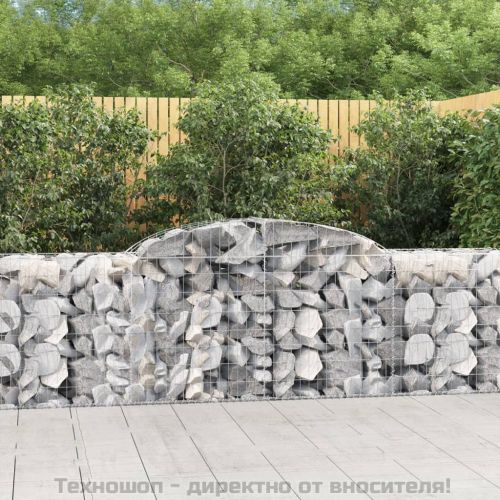 Габионни кошници арка 9 бр 300x50x80/100 см поцинковано желязо