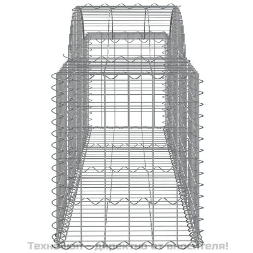 Габионни кошници арка 11 бр 200x50x60/80 см поцинковано желязо