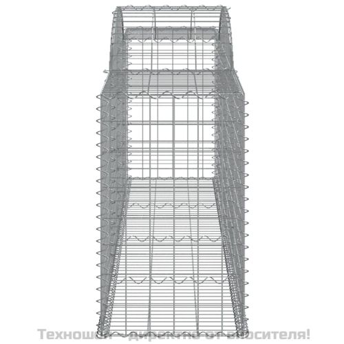 Габионни кошници арка 6 бр 300x50x80/100 см поцинковано желязо
