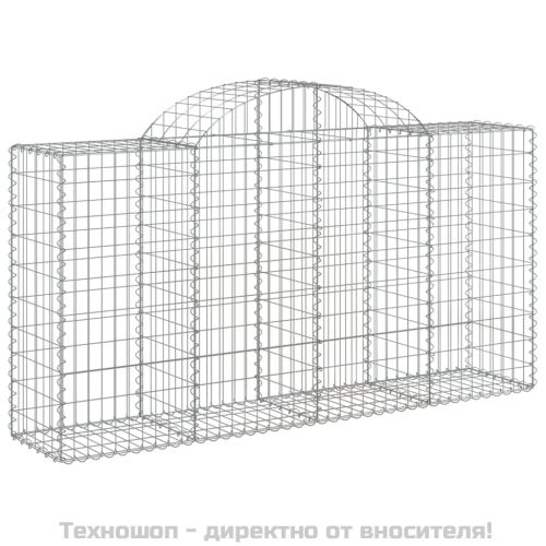 Габионни кошници арка 4 бр 200x50x100/120 см поцинковано желязо