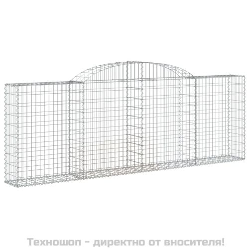 Габионни кошници арка 3 бр 300x30x100/120 см поцинковано желязо