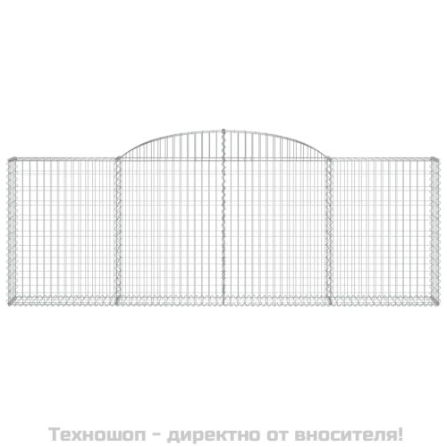 Габионни кошници арка 3 бр 300x30x100/120 см поцинковано желязо