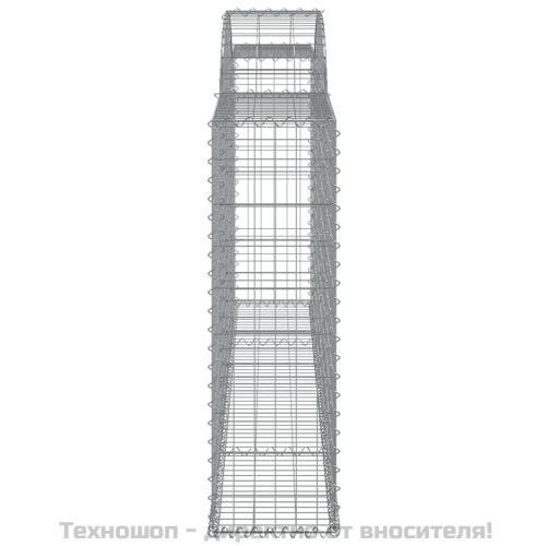 Габионни кошници арка 3 бр 300x30x100/120 см поцинковано желязо