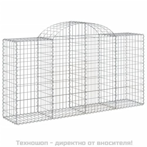 Габионни кошници арка 7 бр 200x50x100/120 см поцинковано желязо