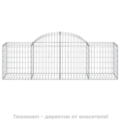 Габионни кошници арка 8 бр 200x50x60/80 см поцинковано желязо