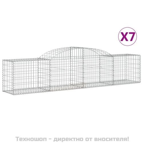 Габионни кошници арка 7 бр 300x50x60/80 см поцинковано желязо