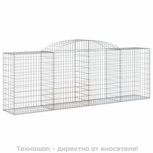 Габионни кошници арка 6 бр 300x50x100/120 см поцинковано желязо