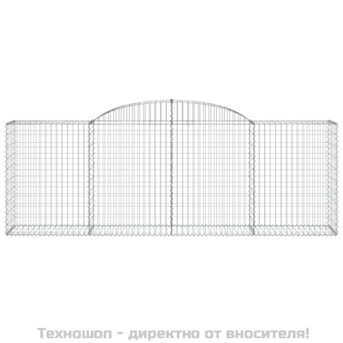 Габионни кошници арка 6 бр 300x50x100/120 см поцинковано желязо