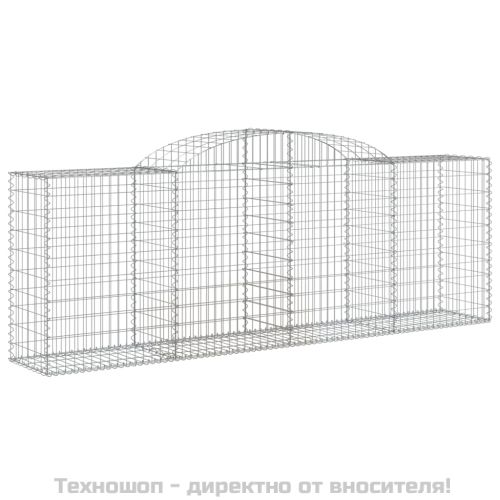 Габионни кошници арка 2 бр 300x50x100/120 см поцинковано желязо