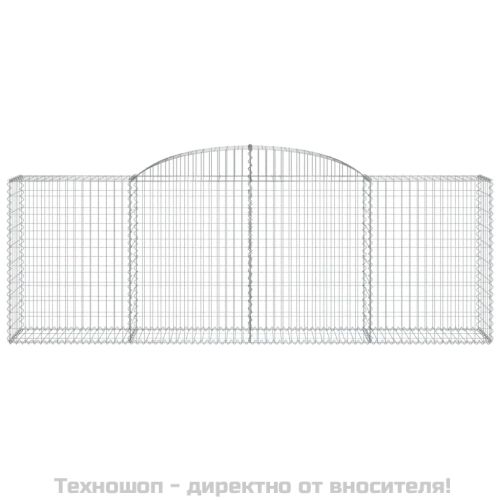 Габионни кошници арка 2 бр 300x50x100/120 см поцинковано желязо