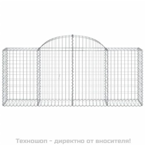 Габионни кошници арка 8 бр 200x50x80/100 см поцинковано желязо