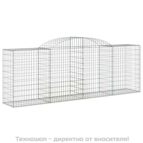 Габионни кошници арка 3 бр 300x50x100/120 см поцинковано желязо