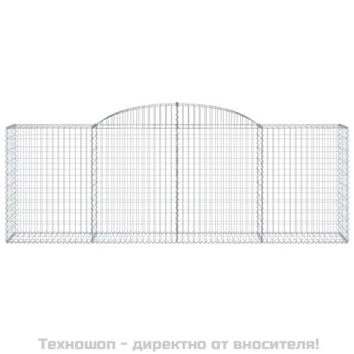 Габионни кошници арка 3 бр 300x50x100/120 см поцинковано желязо