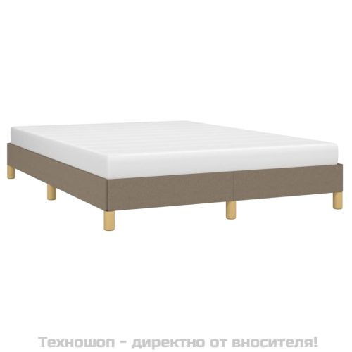 Рамка за легло без матрак, таупе, 140x190 см плат