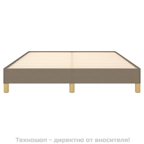 Рамка за легло без матрак, таупе, 140x190 см плат
