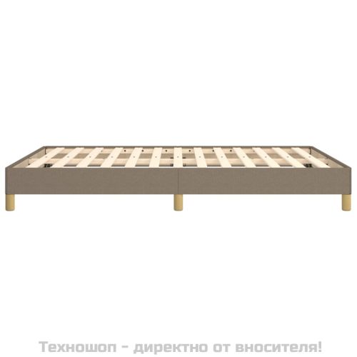 Рамка за легло без матрак, таупе, 140x190 см плат