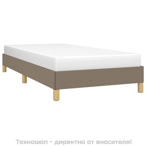 Рамка за легло без матрак, таупе, 80x200 см, плат