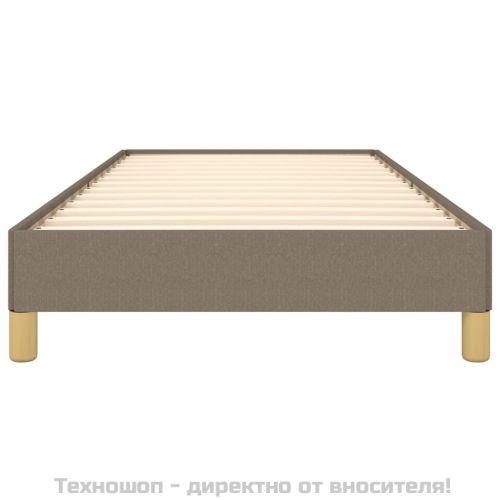 Рамка за легло без матрак, таупе, 80x200 см, плат
