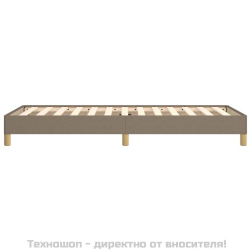 Рамка за легло без матрак, таупе, 80x200 см, плат
