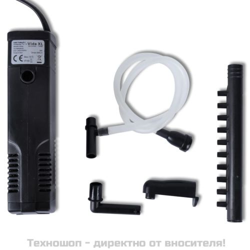 Филтрираща помпа за аквариум с активен въглен, 300 л / ч