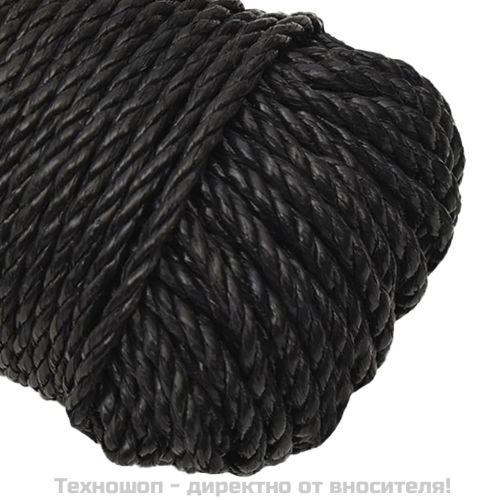 Работно въже черно 8 мм 500 м полипропилен