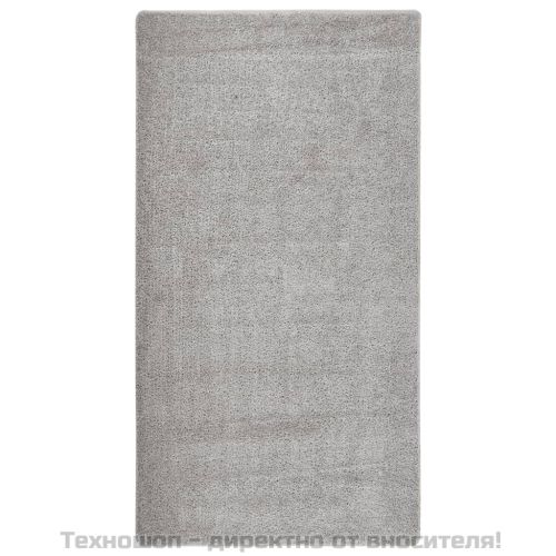 Шаги килим, светлосив, 80x150 см, противоплъзгащ