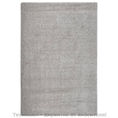 Шаги килим, светлосив, 140x200 см, противоплъзгащ