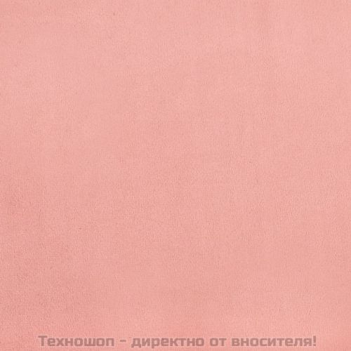 Рамка за легло с пружини, розова, 160x200 см, кадифе